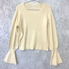 Ambre Ciel アンブルシエル キャンディー スリーブ ニット ／ 【WEB/EC限定商品】 オフホワイト Fサイズ 〇◇のサムネイル