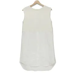 LE PHIL(ルフィル) ワンピース サイズF レディース - アイボリー×白 クルーネック/ノースリーブ/ロング