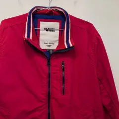 トミーヒルフィガー デニム オールドスクール ワッペンロゴ ナイロン ジャケット