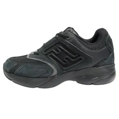 未使用 22aw FENDI フェンディ FFロゴ レザー ファブリック スニーカー