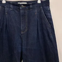 ビースロー ツータック ワイドフィット セルビッチ アメカジ デニムパンツ