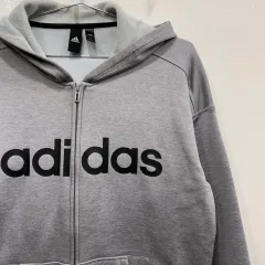 アディダス クライマウォーム ビックロゴ 起毛 フードジップアップ