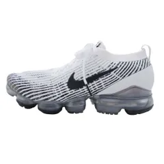 美品 NIKE ナイキ AIR VAPORMAX 3.0 FLYKNIT AJ6900-105 ヴェイパーマックス フライニット スニーカー シューズ 28.0 白×黒 メンズ 古着 中古 USED