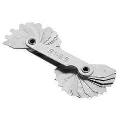 新品 TOPINCN ラジアスゲージ 半径測定 ゲージ ラジアスゲージ ポケッ測定ツール 半径ゲージ ラジアスゲージ R ゲージ 円 半径測定 円形 テンレス製スチール径フィレットゲージ 測定ツール 耐久性 R0.3-1.5MM、R1-6.5MM、R7-14.