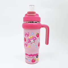 サンリオ マイメロディ ハンドル付2WAYストローステンレスタンブラー 水筒 ランチ Sanrio