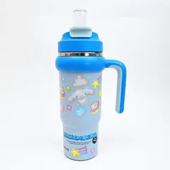 サンリオ シナモロール ハンドル付2WAYストローステンレスタンブラー 水筒 ランチ シナモン Sanrio