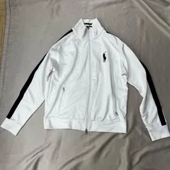 Polo By Ralph Lauren　ジップアップトラックジャケット　フルジップ　Lサイズ　ジャージ　ホワイト　白　長袖