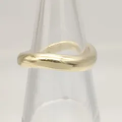 【美品】ウェーブデザインリング　SILVER　シルバー925　15号