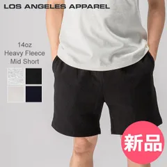 【新品】 ロサンゼルスアパレル Los Angeles Apparel スウェット ショートパンツ ショーツ HF-02 14oz Heavy Fleece Mid Short ロスアパ メンズ 無地 XLサイズ [LOS-95]