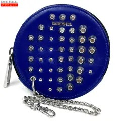 DIESEL ディーゼル 新品・アウトレット スタッズポーチ X04814 P1598 T6020 コインケース ミニウォレット 財布 チャーム レディース 並行輸入品