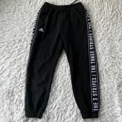 状態良 adidas アディダス スウェットパンツ パンツ ロゴ刺繍 古着 4417