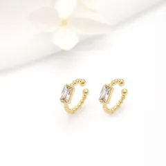 ☆ ホワイト ☆ イヤーカフ ゴールド イヤーカフ 小さめ レディース イヤカフ 耳飾り イヤリング イアリング アクセサリー シンプル きれいめ 上品 大人 かわいい おしゃれ 重ねづけ 可愛い オシャレ カジュアル 女性 女の子