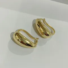 ☆ ゴールド ☆ イヤーカフ 大ぶり 2点セット 大きめ イヤーカフ レディース イヤカフ 耳飾り イヤリング 大ぶり イアリング アクセサリー しずく 雫 ドロップ シンプル きれいめ 大人 かわいい おしゃれ 可愛い オシャレ 女性 女の子