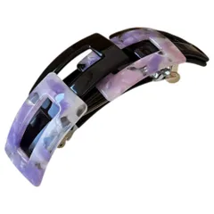 ☆ パープル ☆ バレッタ ヘアクリップ バレッタ おしゃれ ヘアクリップ ヘアアクセサリー レディース 髪留め シンプル まとめ髪 ヘアアレンジ 髪飾り オシャレ かわいい 女性 オフィス ヘアアクセ 大人 上品 可愛い 大人っぽい クリスマス