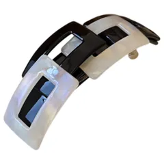 ☆ アイボリー ☆ バレッタ ヘアクリップ バレッタ おしゃれ ヘアクリップ ヘアアクセサリー レディース 髪留め シンプル まとめ髪 ヘアアレンジ 髪飾り オシャレ かわいい 女性 オフィス ヘアアクセ 大人 上品 可愛い 大人っぽい クリスマス