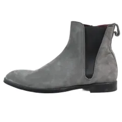 未使用 DOLCE&GABBANA ドルチェ＆ガッバーナ サイドゴア ショートブーツ スエード レザー チェルシーブーツ シューズ 9 グレー  メンズ 古着 中古 USED