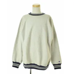 【CHAMPION】90s USA製 REVERSE WEAVE リバースウィーブ ラインリブ 目無し長袖スウェット