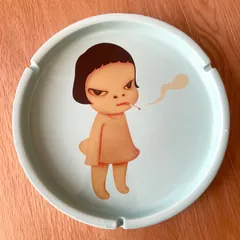 【超希少!】奈良美智 灰皿 Too young To Die アート Yoshitomo Nara プレート グッズ イラスト オブジェ 美術品 ash tray