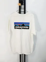 パタゴニア 半袖T BIGロゴ オーガニックコットンTシャツ 白 L