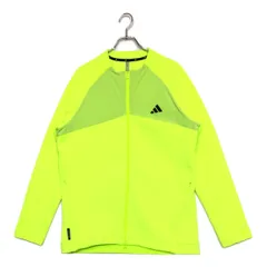 中古 メンズ アディダスゴルフ adidas GOLF フルジップアウター 2XL 黄 イエロー ネオン 大きい