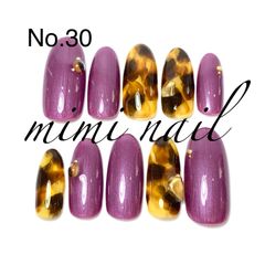 No.2 鉱物ネイル ニュアンス ネイルチップ ハンドメイド オーダー