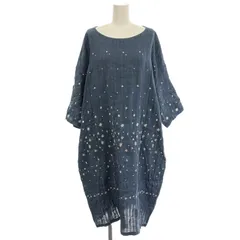 minä perhonen グレー 長袖ロングワンピース　40 セール】 【洗える】TWマットクロス ワンピース （ロング・マキシ丈