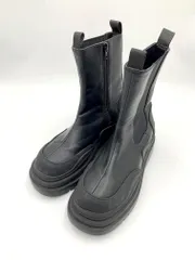 AZUL basic アズールバイマウジー サイドゴア 厚底 ブーツ sizeM/黒 ■■レディース