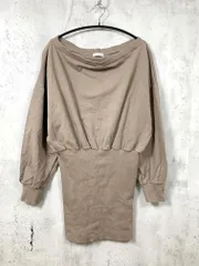 GYDA ジェイダ 072140303001-01 ドッキング オフショル スウェット ワンピース sizeF/ベージュ ◇■レディース