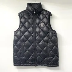【中古】EMPORIO ARMANI ダウンベスト E7 サイズS ブラック 1W362 271288 エンポリオアルマーニ[17]
