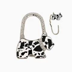 レタヤ バッグハンガー バッグフック バッグホルダー 持ち運び テーブル 吊り下げ 机 犬 かばんかけ (ホワイト)