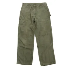 Carhartt カーハート dungaree fit ダンガリーフィット ダック ペインター パンツ ワーク 00's オールド 34×32 カーキ メンズ 古着 中古 USED