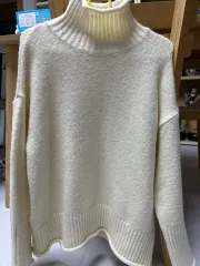アイボリー レディース タートルネック ニット