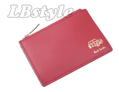 ポールスミス 　小銭入れ財布　 ポールスミス カードケース　 Paul Smith 　キーホルダー付き　ミニエンボス牛革　ファスナー　財布　カードケース