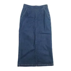 美品 URBAN RESEARCH DOORS アーバンリサーチドアーズ バックスリット ロング タイト デニム スカート 36 インディゴブルー レディース 古着 中古 USED