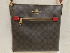 coach コーチ シグネチャー ショルダーバッグ C1554 ダークブラウン