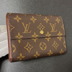 【良品】ルイヴィトン　ポルトトレゾールエテュイパピエ　モノグラム　折り財布 u10 ポルト トレゾール エテュイ パピエ モノグラム 3つ 三つ 折り