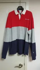 チャンピオン カラーブロック ラグビー ロングスリーブ Tシャツ