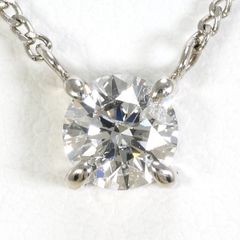 Pt850 D1.02ct ダイヤモンド 大粒 ネックレス ※難アリ特説明文記載 