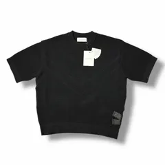 参考上代29700円 未使用 CULLNI 25SS Mesh Knit Short Sleeve Pullover メッシュニット ショートスリーブプルオーバー クルニ 25-SS-047 ブラック 1 （5378M）のサムネイル