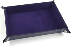 グロフィン GLOFIN レザートレイ 小物入れ アクセサリートレイ 卓上 収納 トレー 腕時計 鍵 スマホ メガネ リモコン ボックス おしゃれ (ネイビー, フリー)