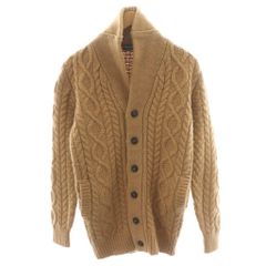 ドルモア DRUMOHR カーディガン ケーブル編み ショールカラー ウール