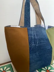 デニムリメイクトートバック ハンドメイド