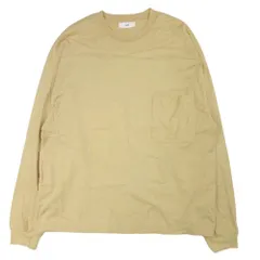 unfil アンフィル コットンフランネル ジャージー ロングスリーブ ポケット Tシャツ カットソー ロンT 4 黄系 マスタード  メンズ 古着 中古 USED