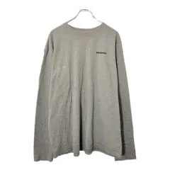 patagonia パタゴニア オーガニックコットン 長袖Ｔシャツ アウトドア グレー(メンズ XL)中古 古着 V8404