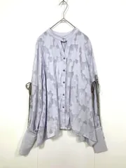 Olu. オルドット HR23AAB99 3wayジャガード ブラウス シャツ sizeF/紫 ■■レディース