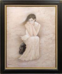 長嶺ヤス子　猫 油絵　額付　美品 長嶺ヤス子 猫 油絵 額付 美品 - メルカリ