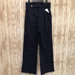 コ　Give ReCollection（ギブリコレクション）　ハイウエストワイドパンツ　ネイビー　L　【未使用・タグ付き】