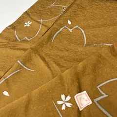 小紋 作家物 市松の地紋 可愛い花柄 正絹 着物 MK-2416