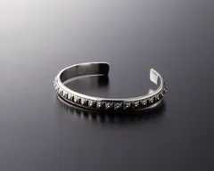 シルバー925 ブレスレット  バングル メンズ レディース フローラル ゴシック バイカー系 高品質 新品 925刻印 127