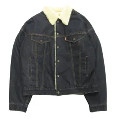 Java × classicalelf ジャバ × クラシカルエルフ 襟ボアデニムジャケット ブルゾン オーバーサイズ L レディース メンズ メンズ レディース 古着 中古 USED